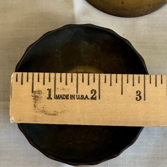 Vintage Brass Incense Burner/Trinket Dish with Lid - Picture 6 of 7